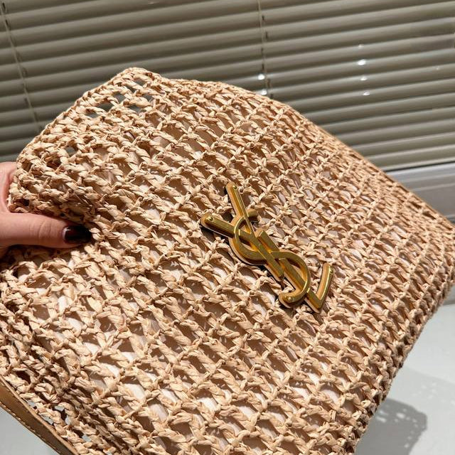 SAINT LAURENT YSL Raffia tote Bag mysite