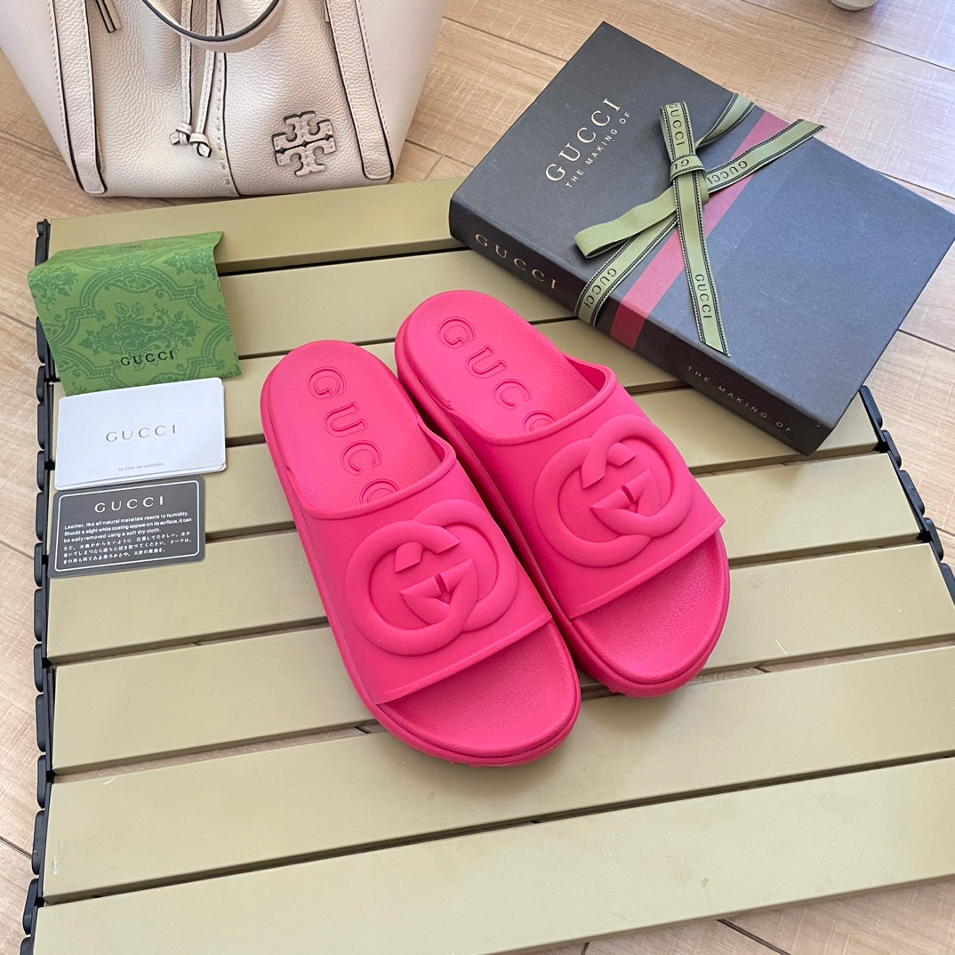 Fashion Colorful Platform Slippers mysite