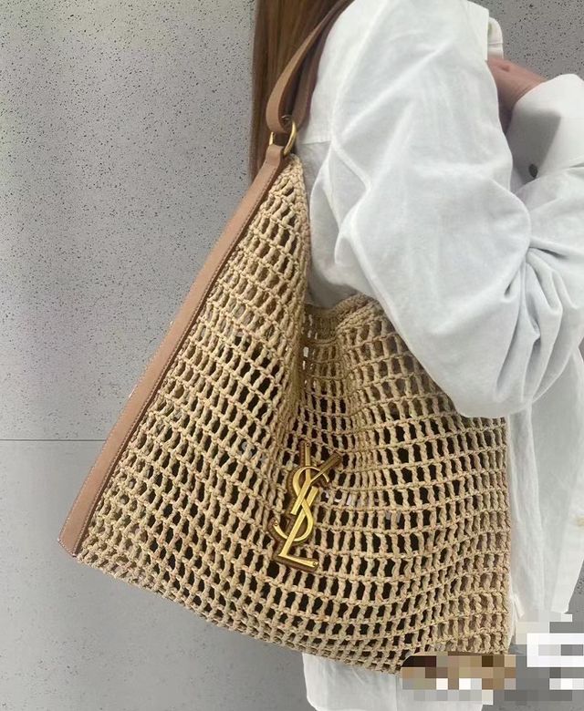 SAINT LAURENT YSL Raffia tote Bag mysite