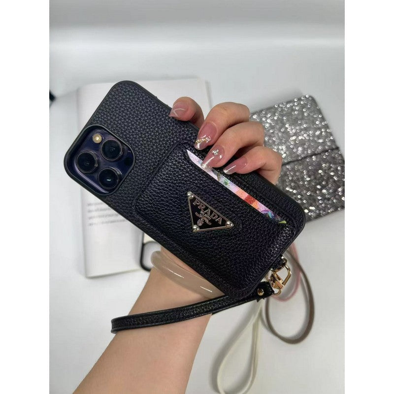 Pra Four Colors Card Bag iPhone Case mysite
