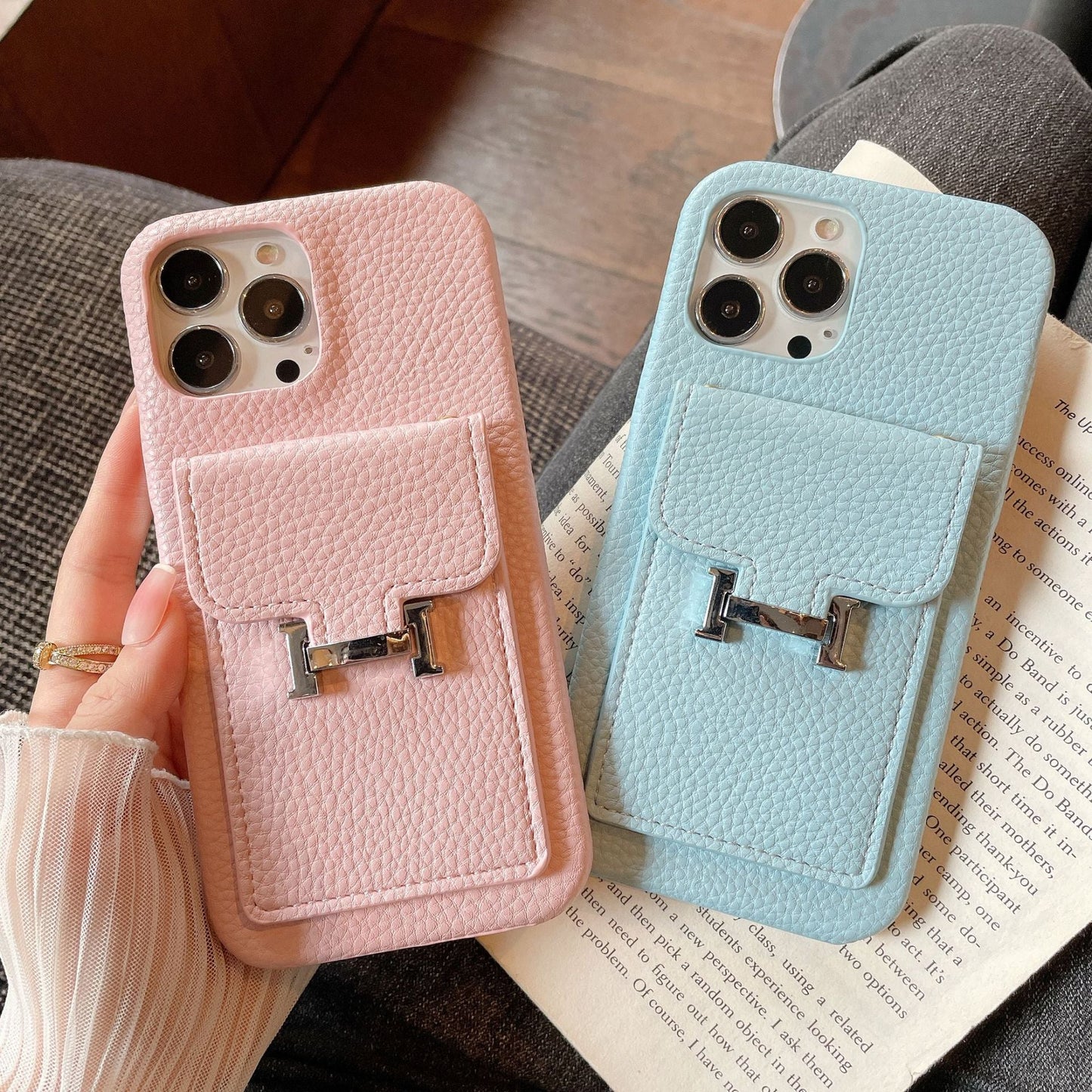 H Card Holder Leather iPhone Case mysite