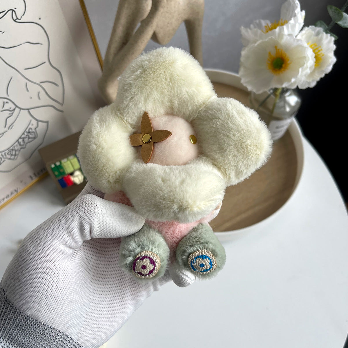 Cute Sunflower Plush Keychain – Vivian Doll Bag Charm for Women, Car & Backpack Decoration mysite