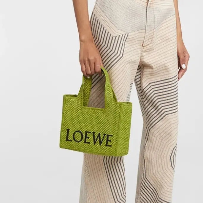 LOEWE x Paula¡¯s Ibiza Font Tote Small Bag in Raffia mysite