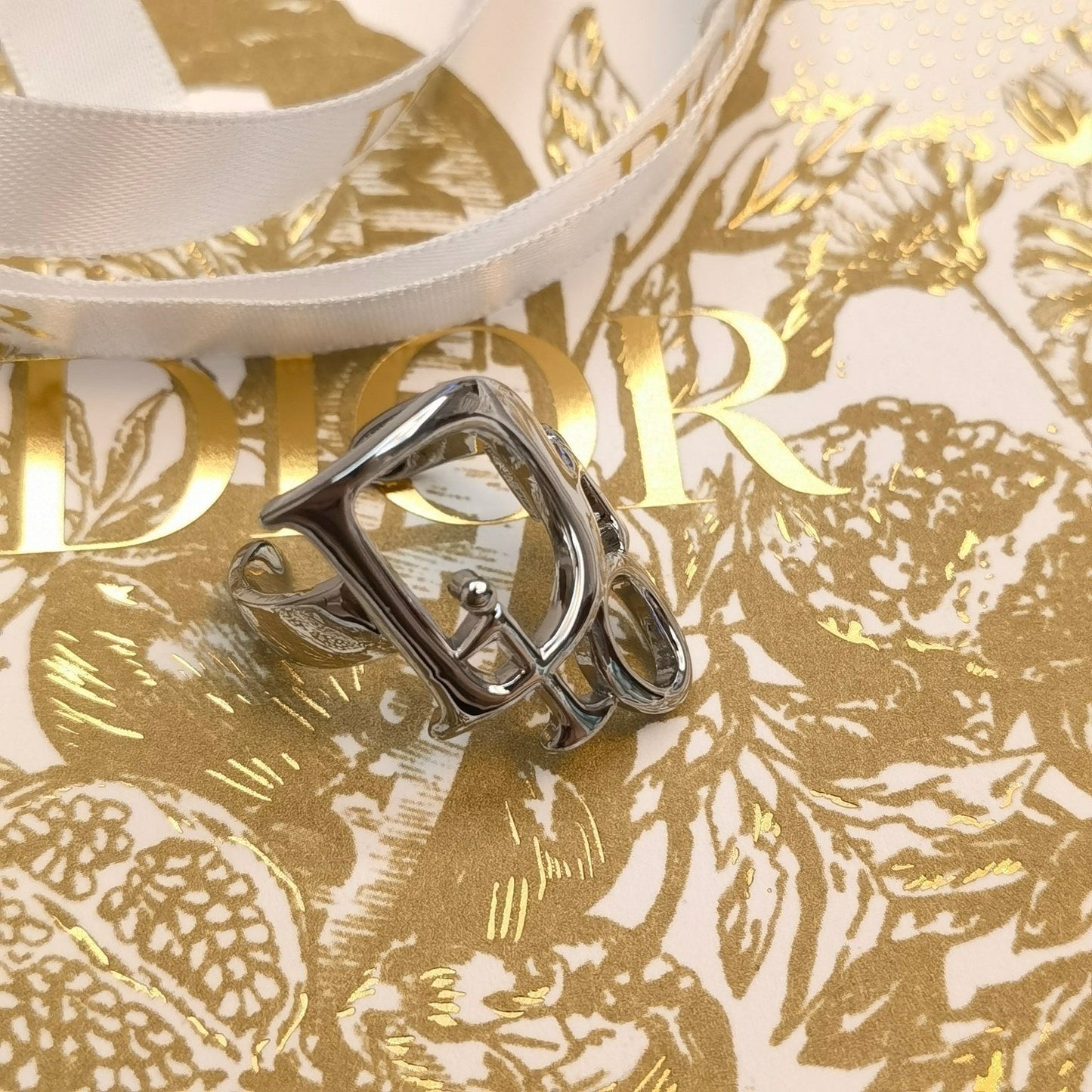 Hollow Lettering Open Ring mysite