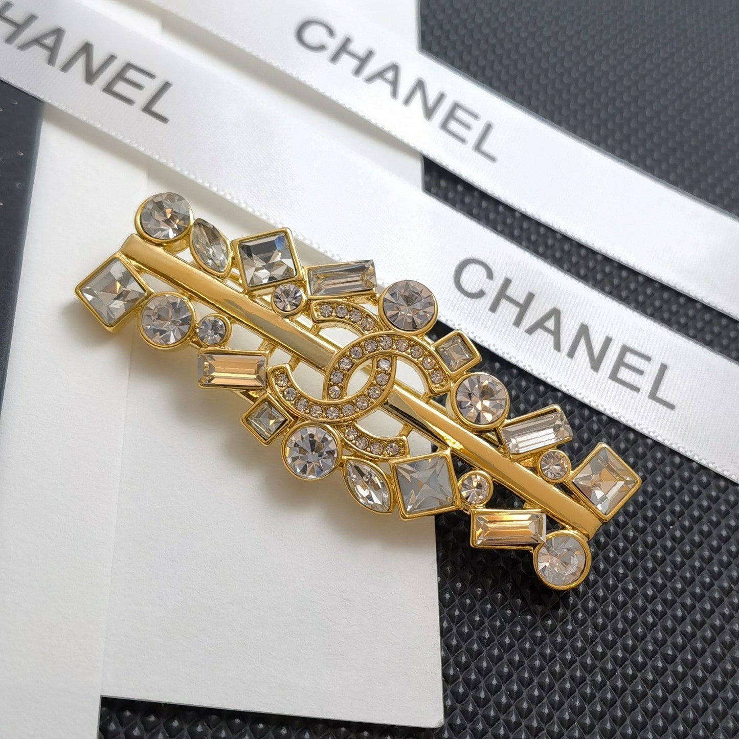 Rhinestone Golden Brooch mysite