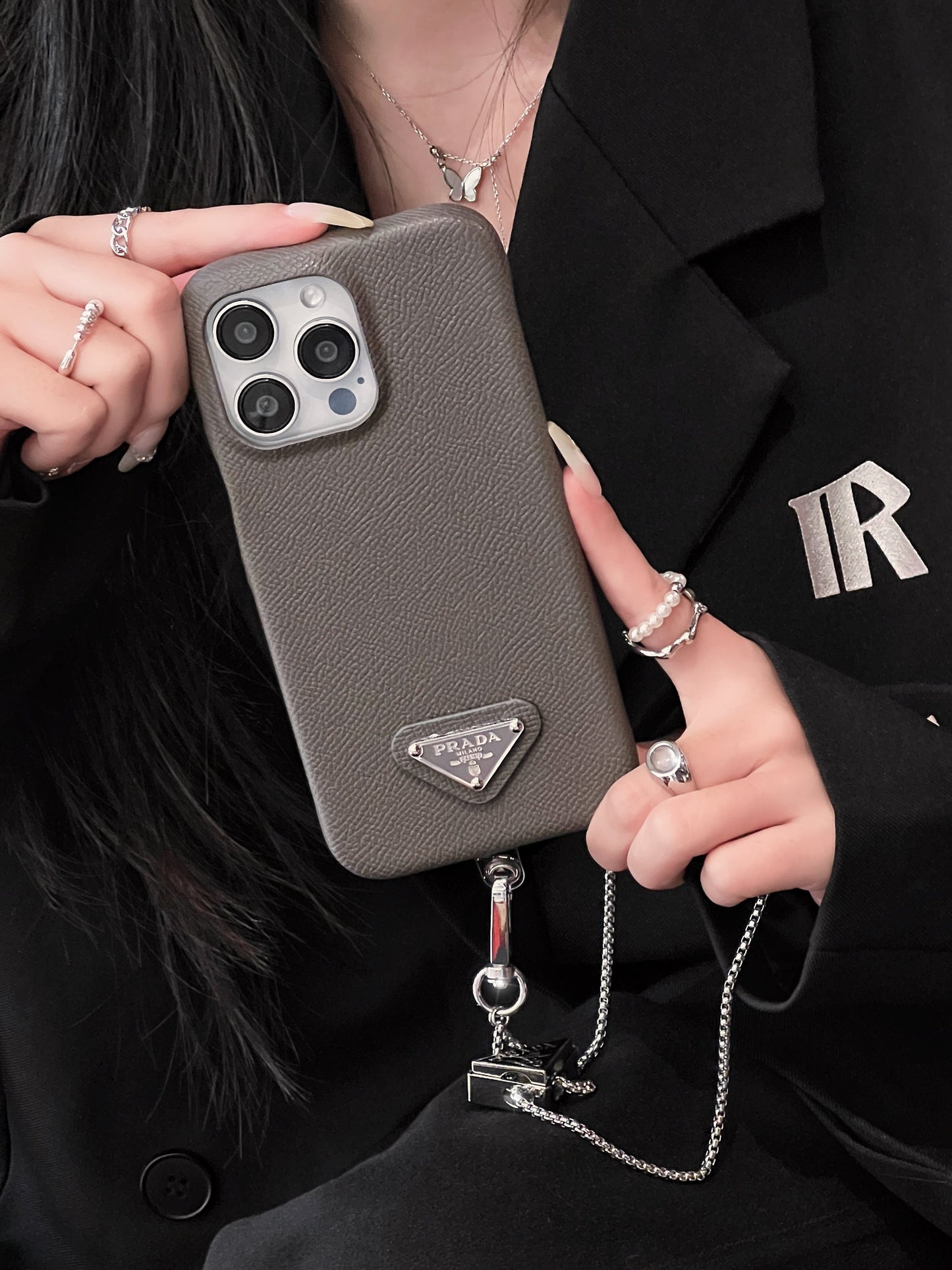 Pra Leather Crossbody iPhone Case mysite