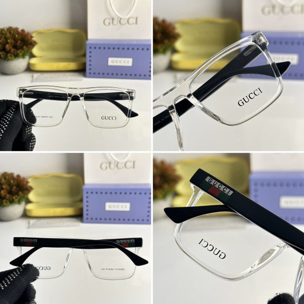 Unisex Fashionable Striped Rim Glasses mysite