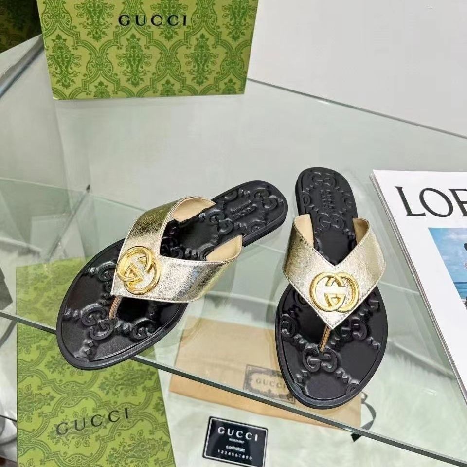 Fas-1hion Metal Buckle Flip Flop Sandals-1 mysite