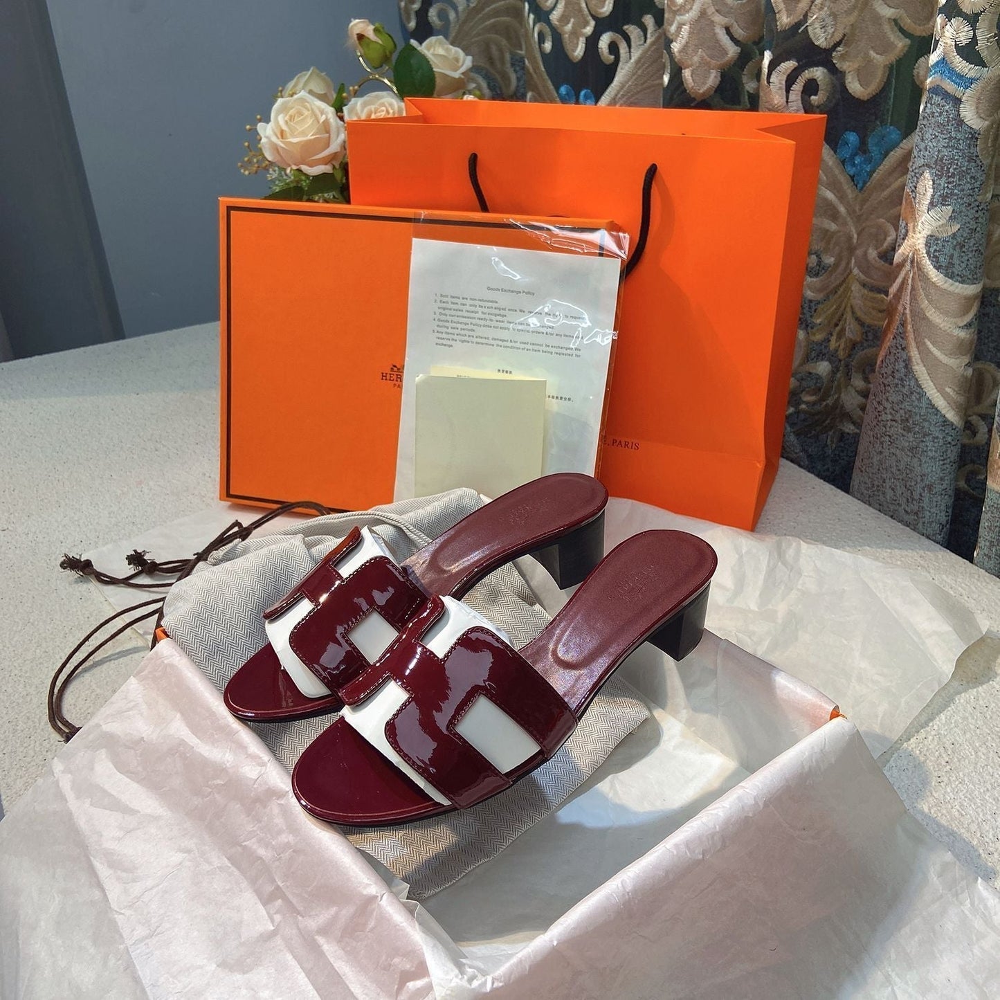 Classic H Heel Sandals mysite