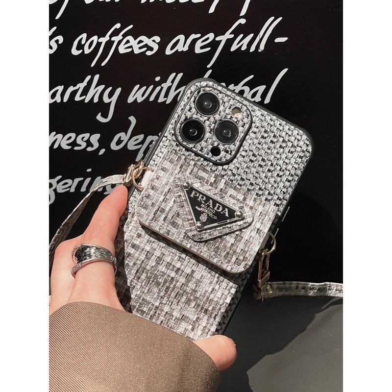 Pra Weave Card Bag Crossbody iPhone Case mysite