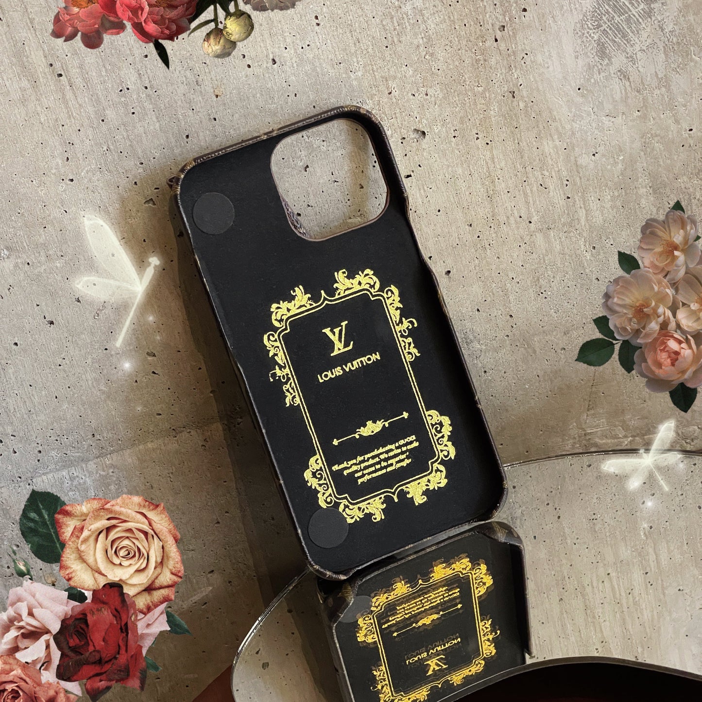 Lou Gold CrossBody Card Holder iPhone Case mysite