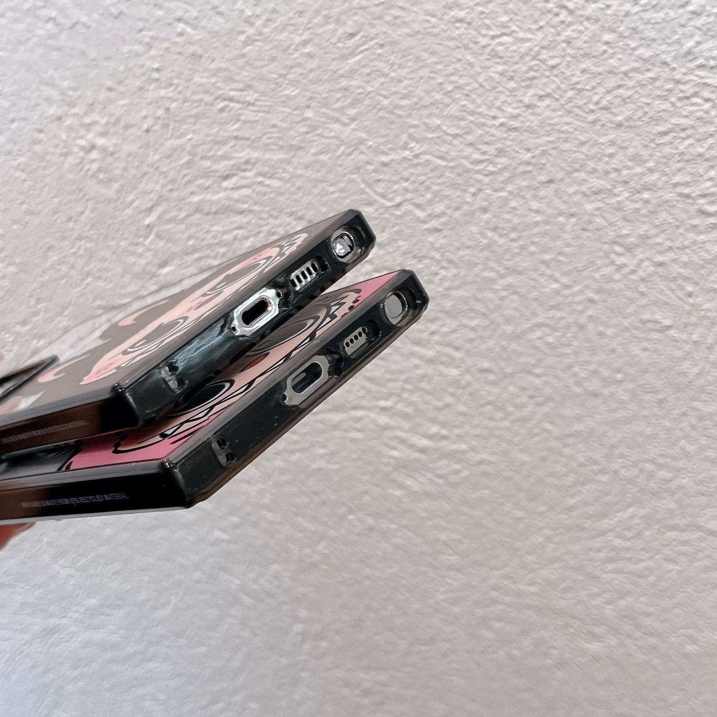 Cute Cartoon Labubu | Big Head Pink Brown - Phone Case Samsung Galaxy S25 S24 S23 S22 Ultras mysite