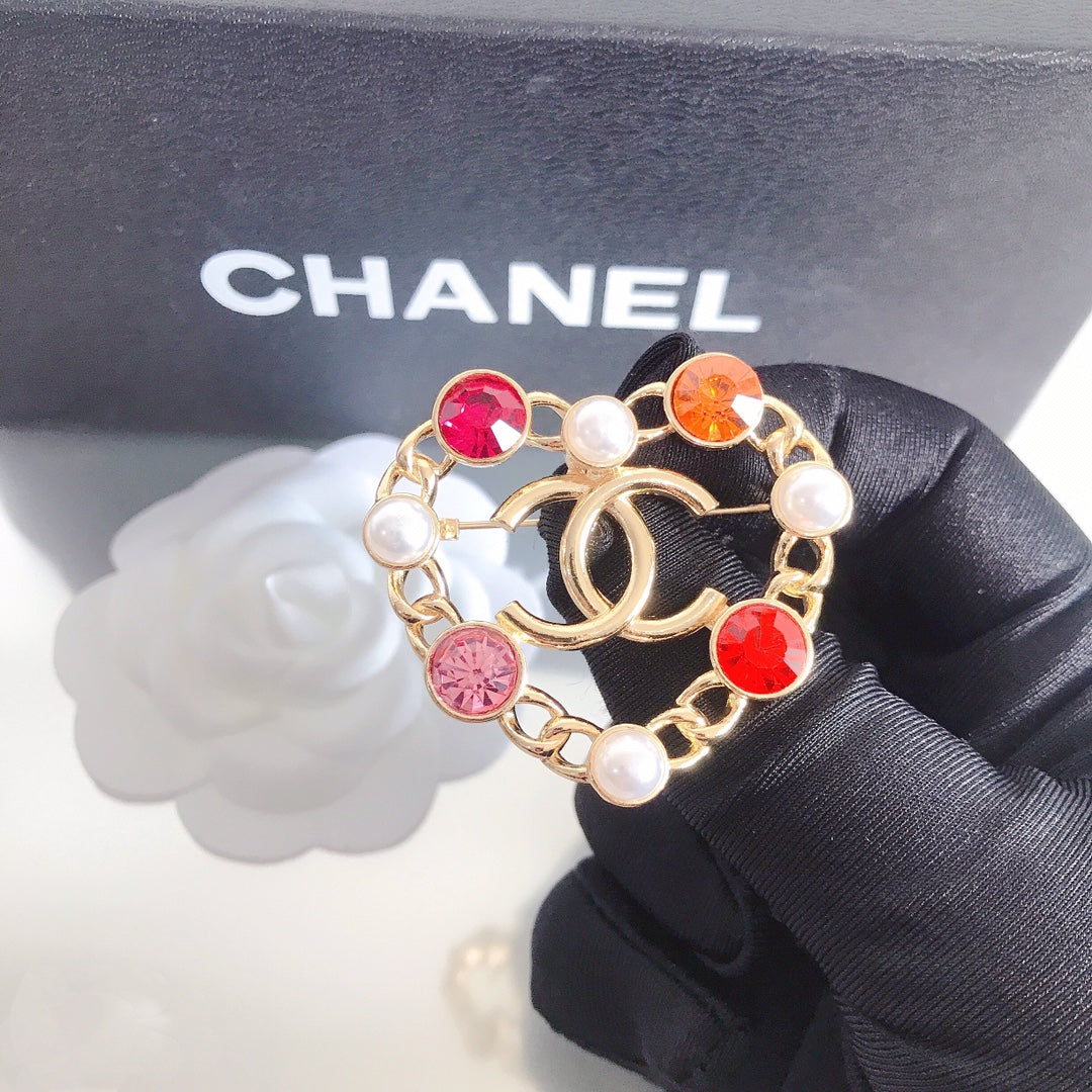 Heart Colorful Diamond Brooch-1-s mysite