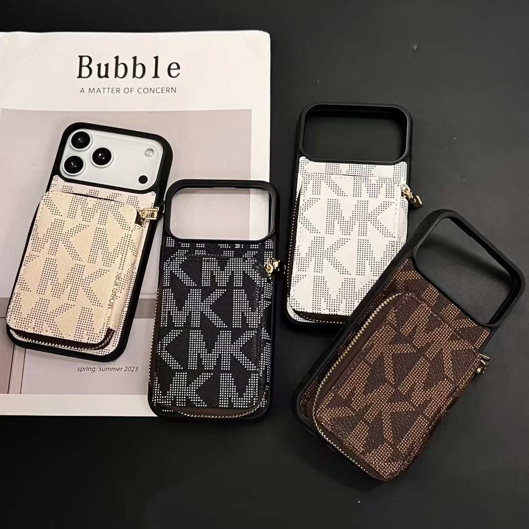 Luxury M-K-Inspired Phone Case with Card Holder For iPhone 17 / 16 / 15 / 14s mysite