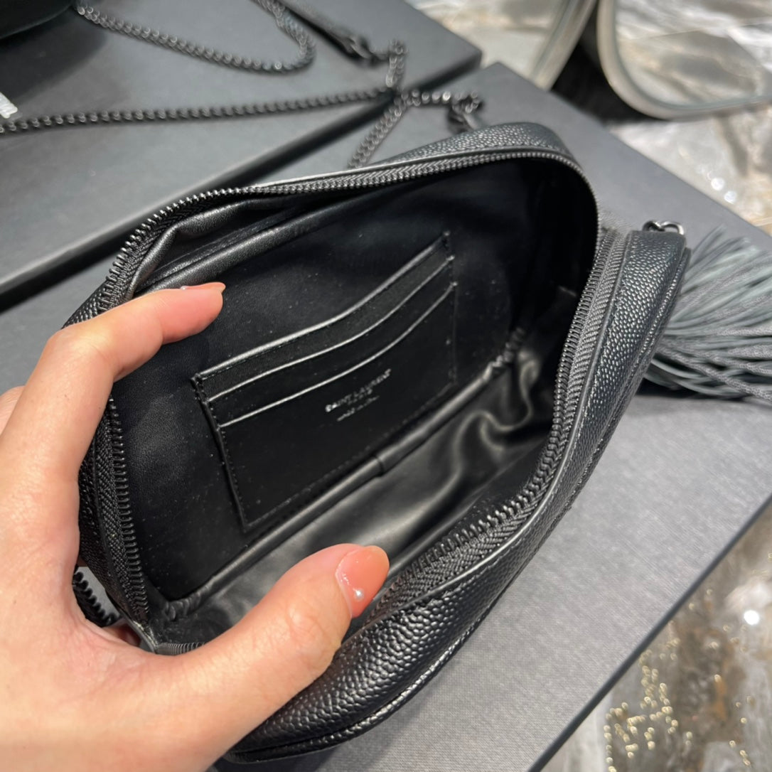 Ysl Loulou Mini Camera Bag 18cm Black mysite