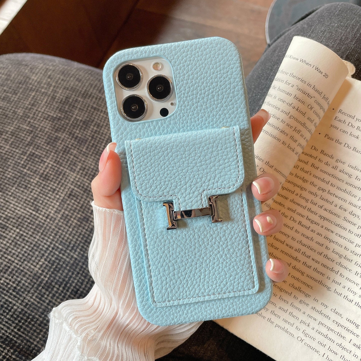 H Card Holder Leather iPhone Case mysite