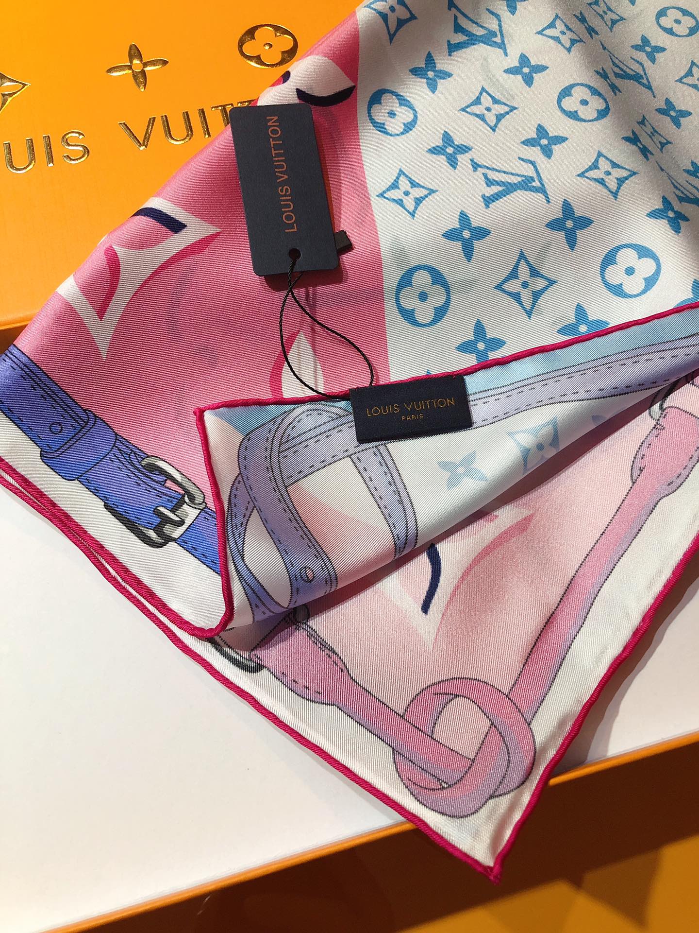 3D Monogram Square Scarf mysite