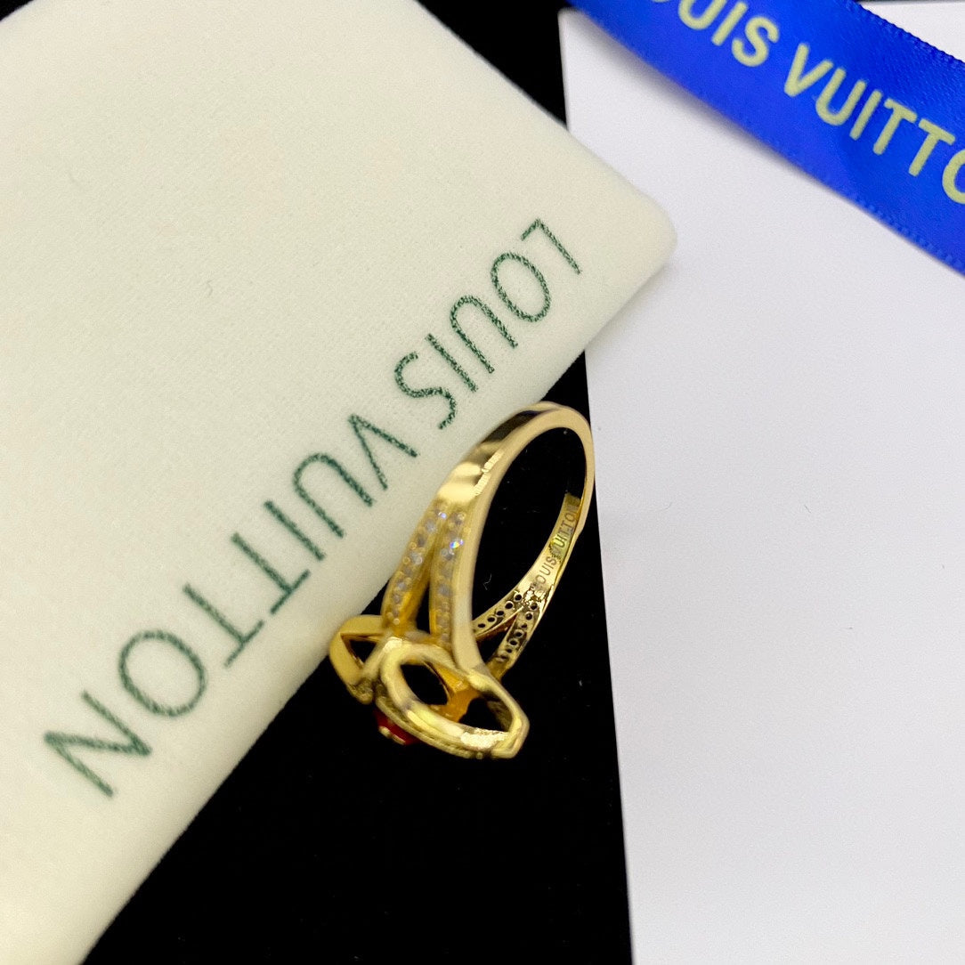 Diamond Red Clover Flower Jewelry Sets-s mysite