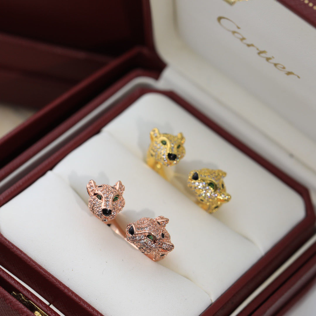 Diamond Leopard Open Ring mysite