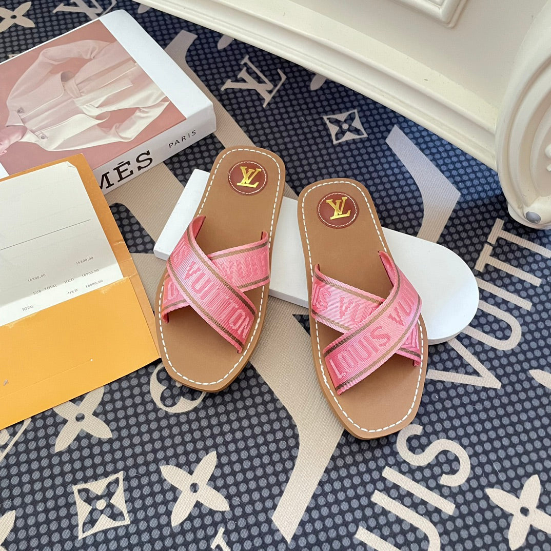 New Cross Strap Slippers Sandals mysite