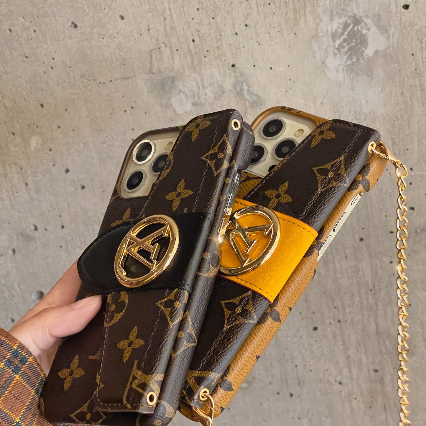 Lou Gold CrossBody Card Holder iPhone Case mysite