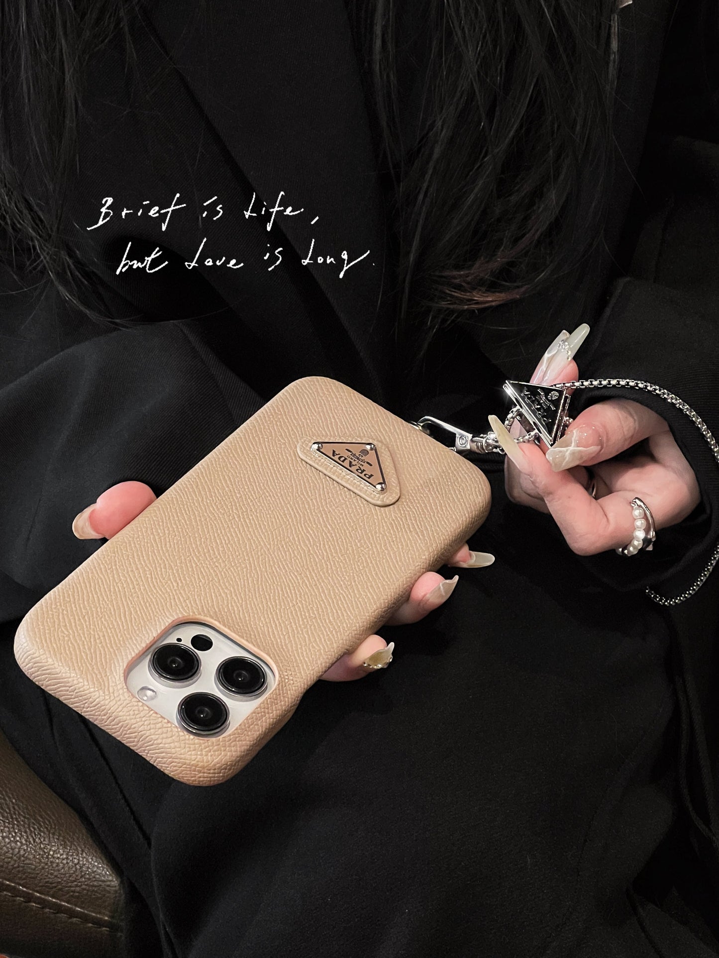 Pra Leather Crossbody iPhone Case mysite