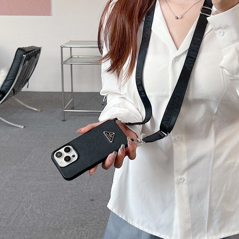 Pra Crossbody Leather iPhone Case mysite