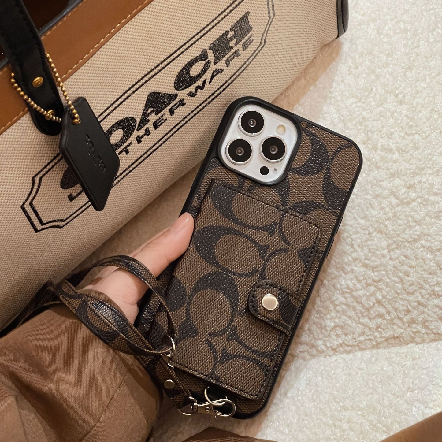 Coa Card Bag Leather Chain iPhone Case mysite