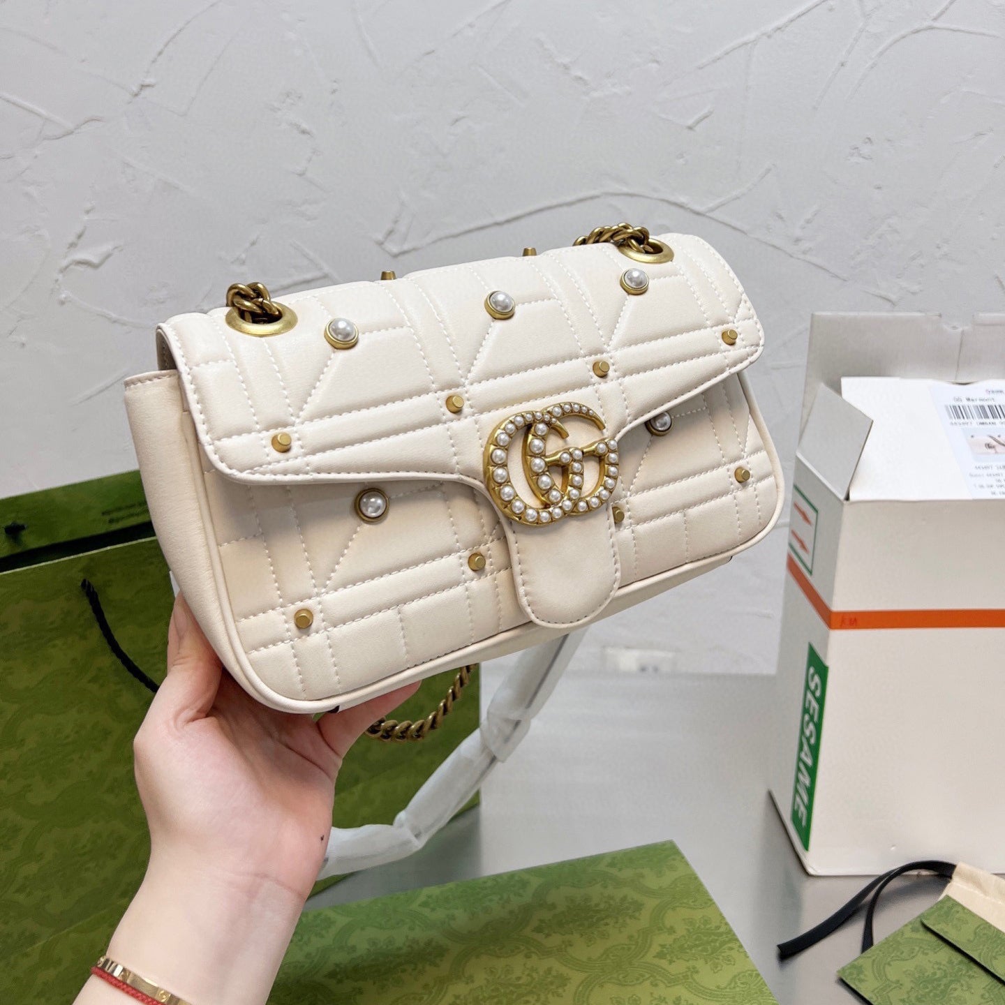 Classic Marmont Pearl Handle Bag mysite