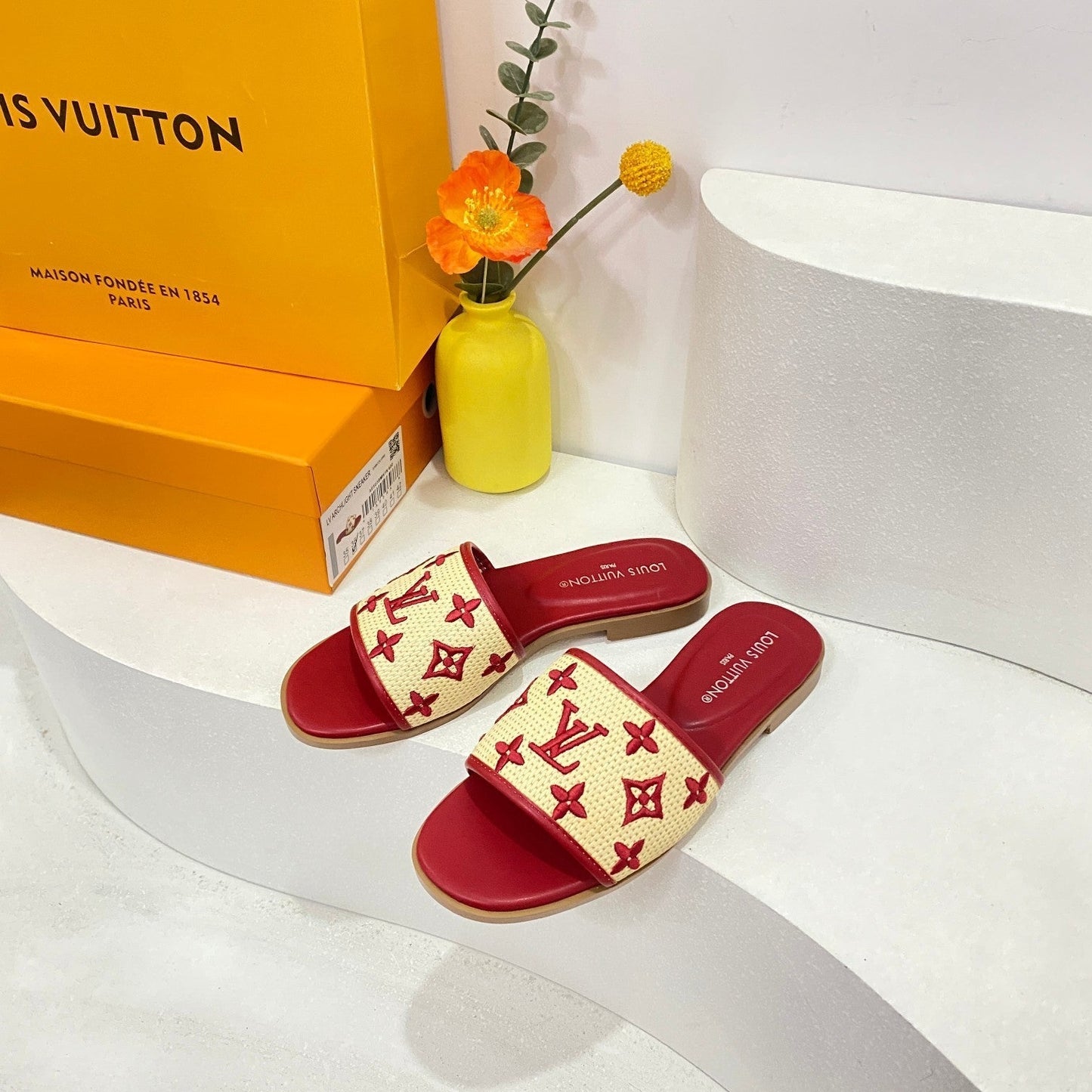 Woven Embroidered Slippers mysite