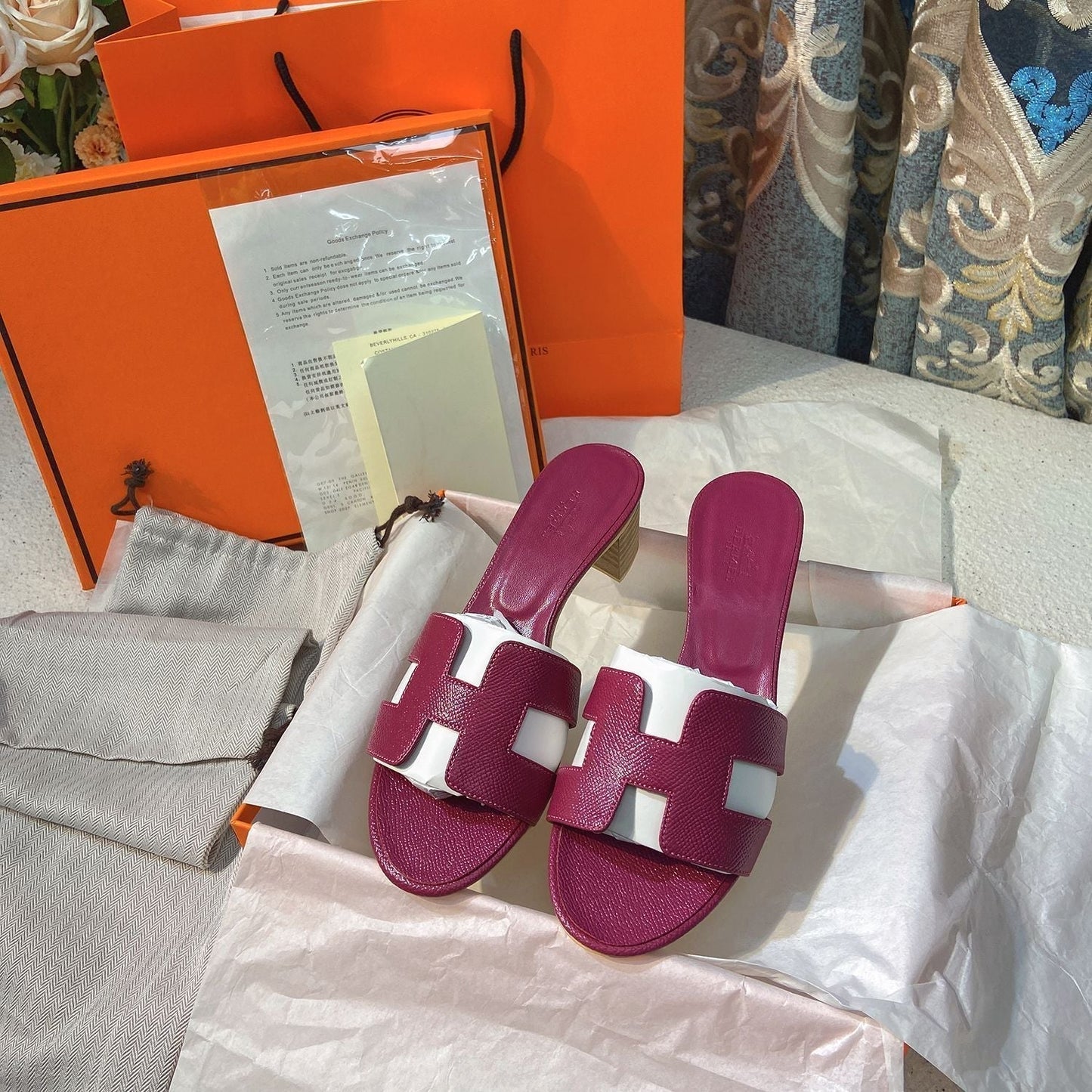 Classic H Heel Sandals mysite
