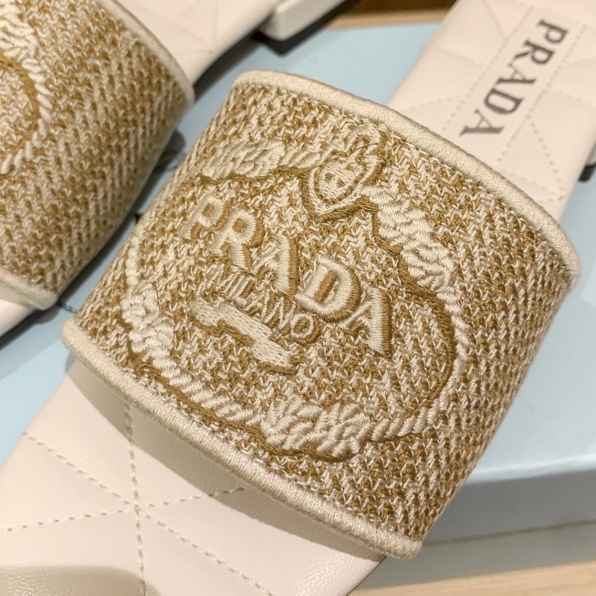Letter Embroidery Flat Slippers mysite