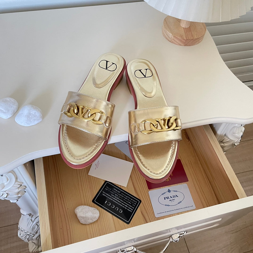 Logo Chain Flat Slides mysite