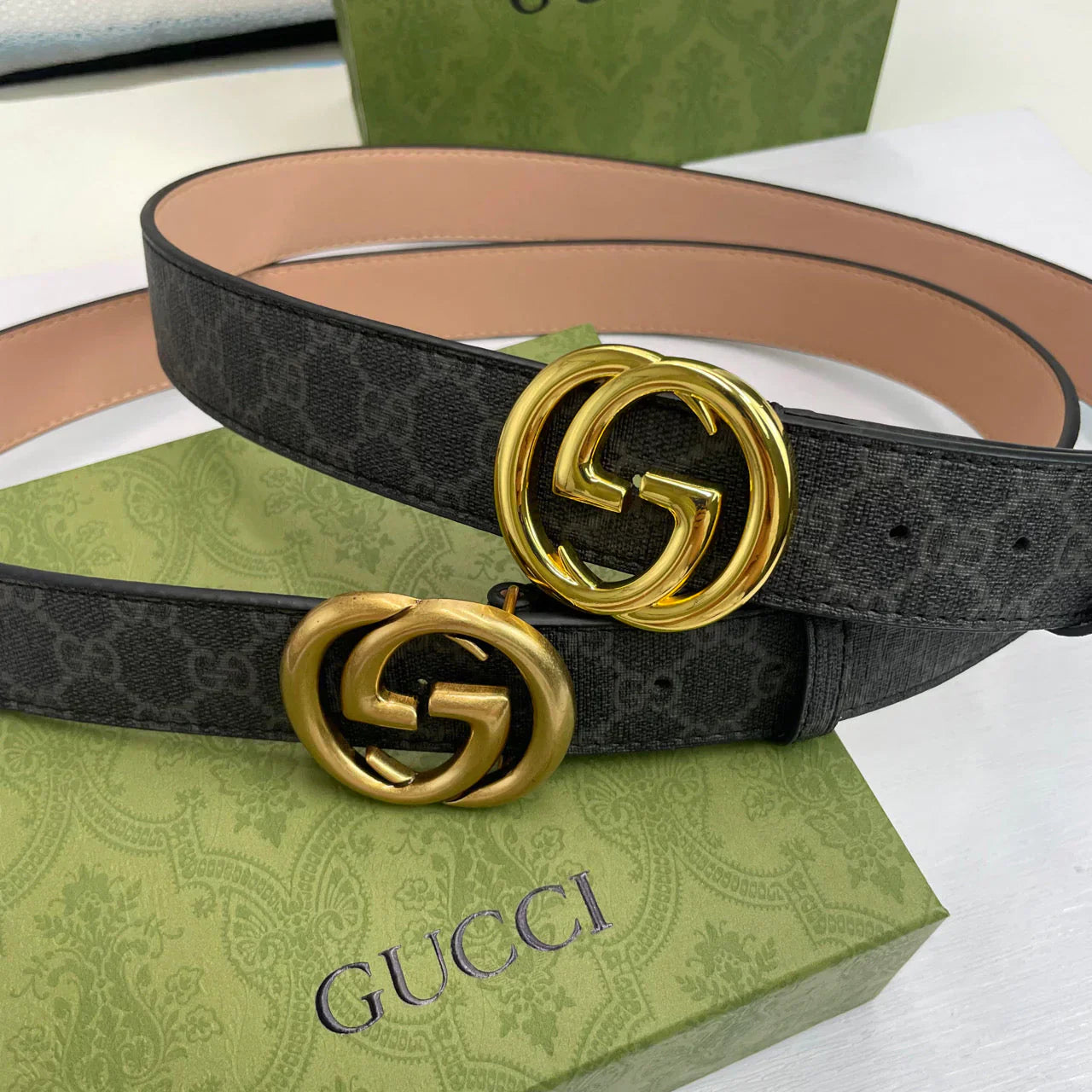 5 Colors Classic pattern printed belt mysite