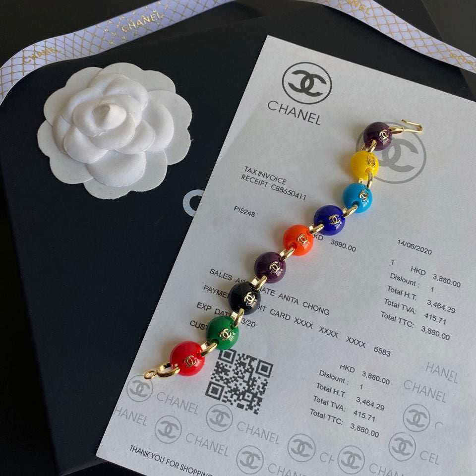Temperament Rainbow Bead Bracelet-s mysite