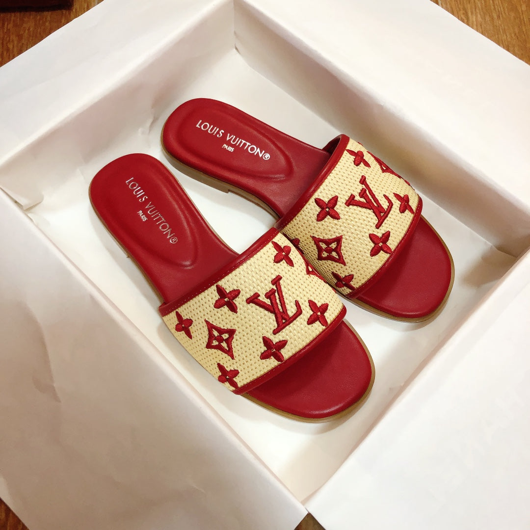 Woven Embroidered Slippers mysite