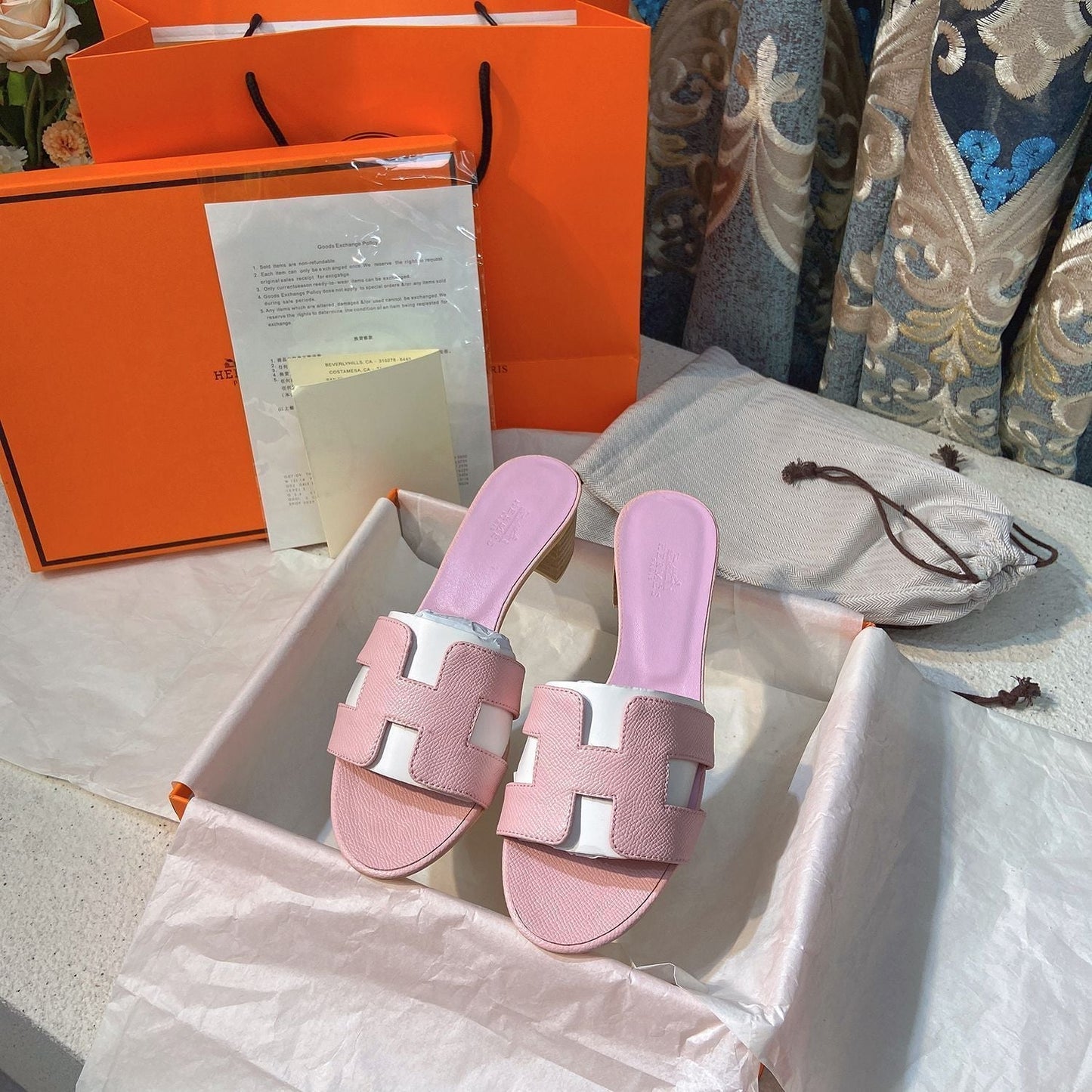 Classic H Heel Sandals mysite