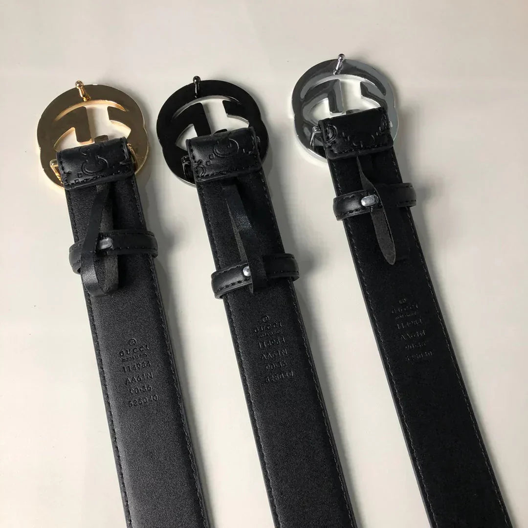 3 Colors Fashion Printed Leather Belts mysite