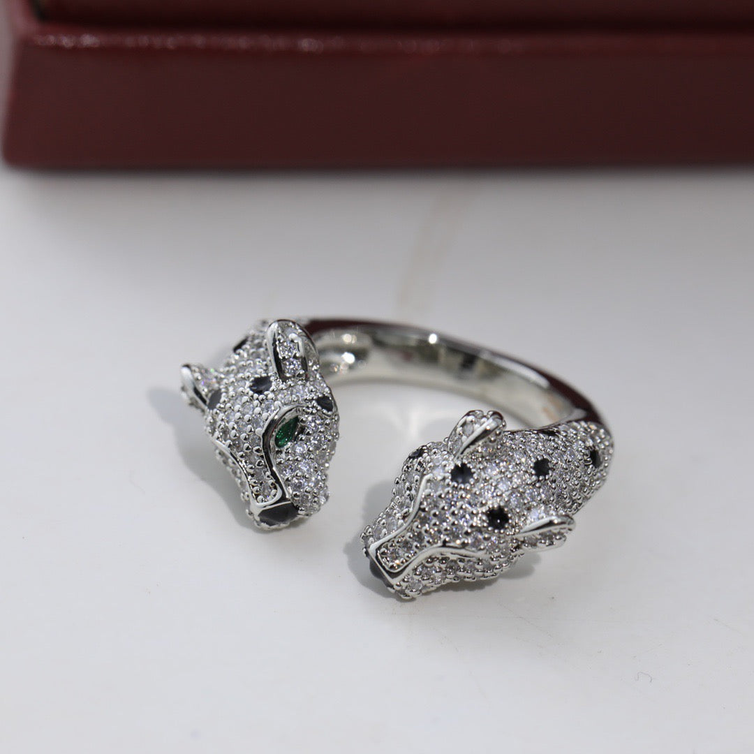 Diamond Leopard Open Ring mysite