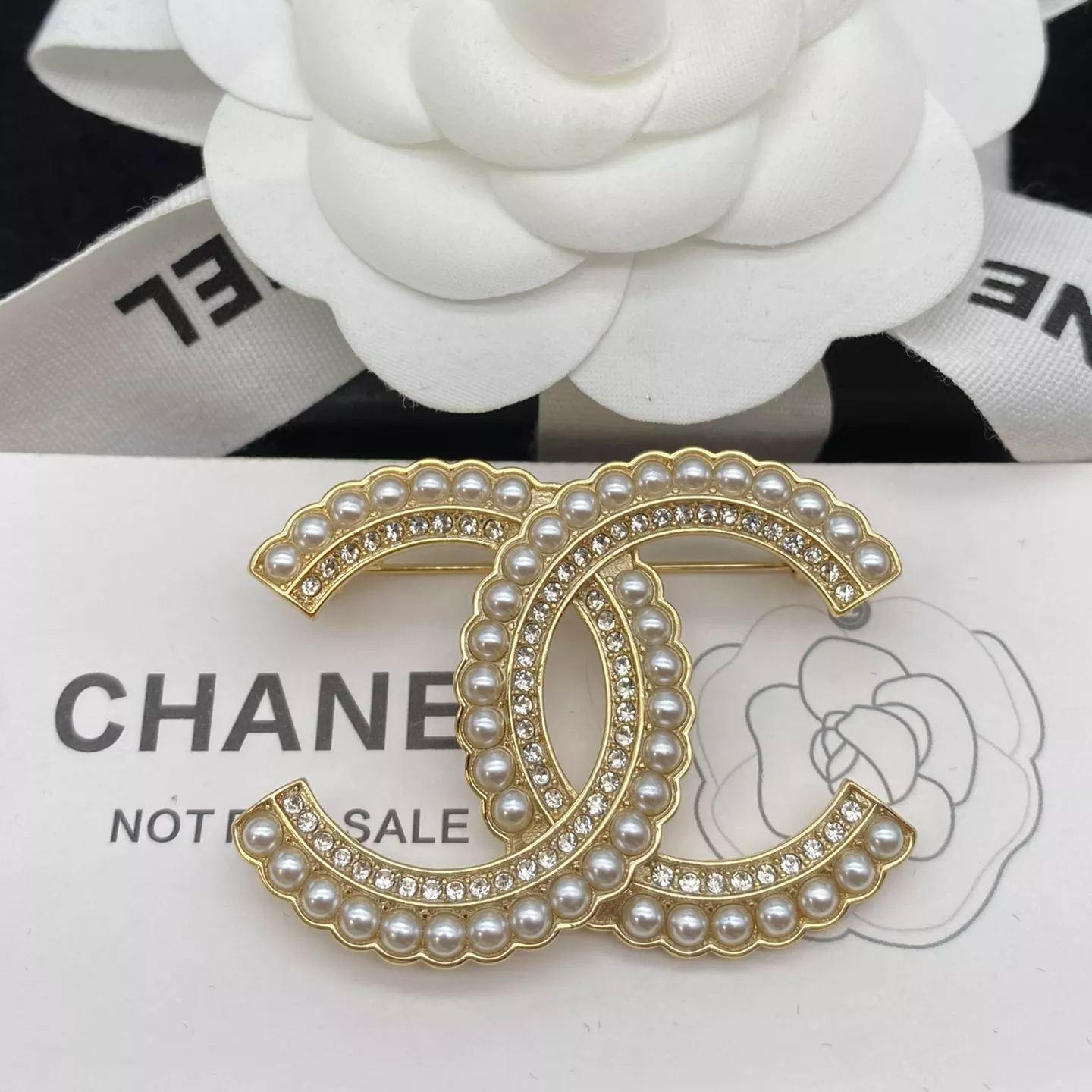 Temperament Pearl Splicing Diamond Brooch-1-s mysite