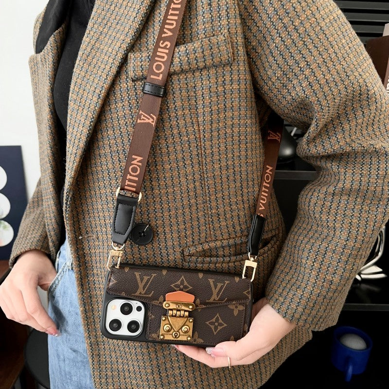 Lou Lock Card Bag Crossbody Chain iPhone Case mysite