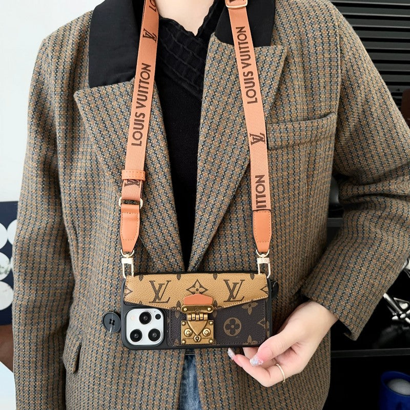 Lou Lock Card Bag Crossbody Chain iPhone Case mysite