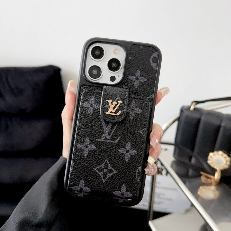 Lou Black & White Card Bag iPhone Case mysite