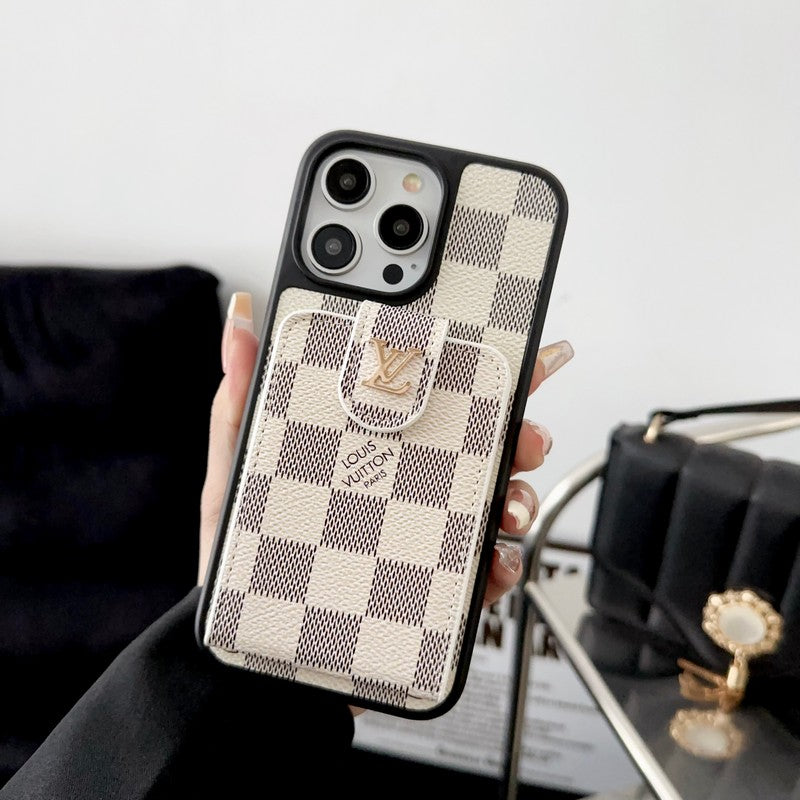 Lou Black & White Card Bag iPhone Case mysite