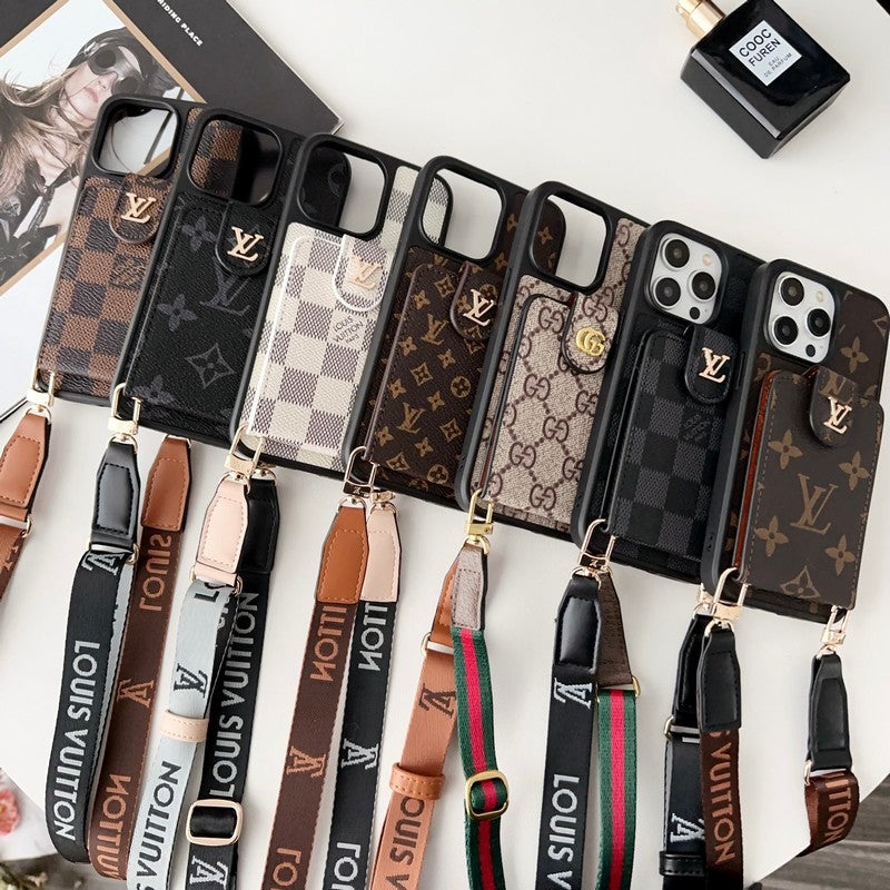 GG Card Bag Crossbody Chain iPhone Case mysite