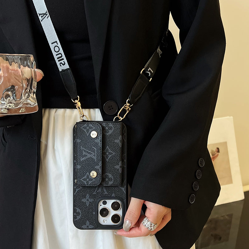 Lou Card Bag Chain Black iPhone Case mysite