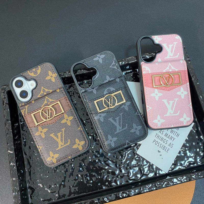 Lou Card Bag Gold Logo iPhone Case mysite