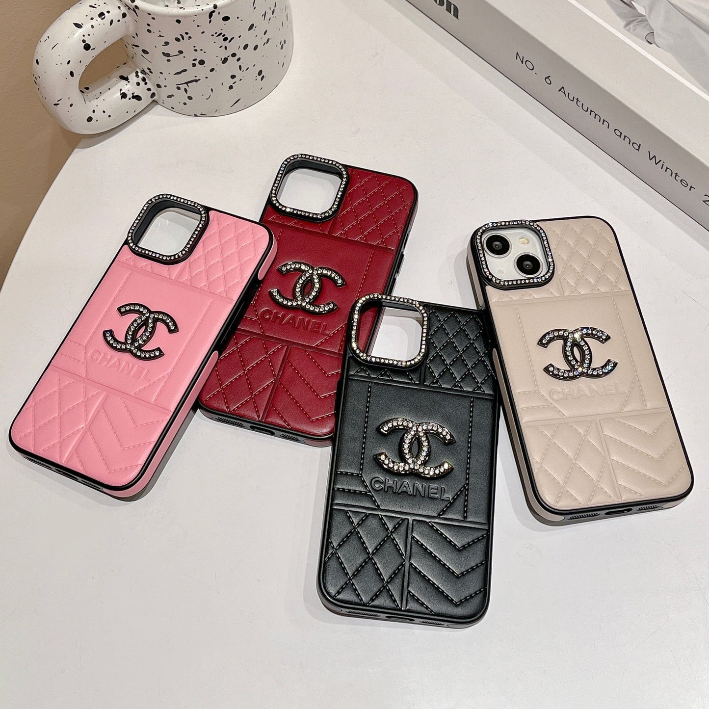 CC Rhombus Leather iPhone Case mysite