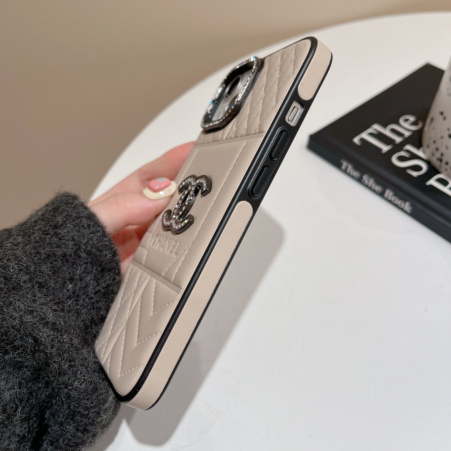 CC Rhombus Leather iPhone Case mysite