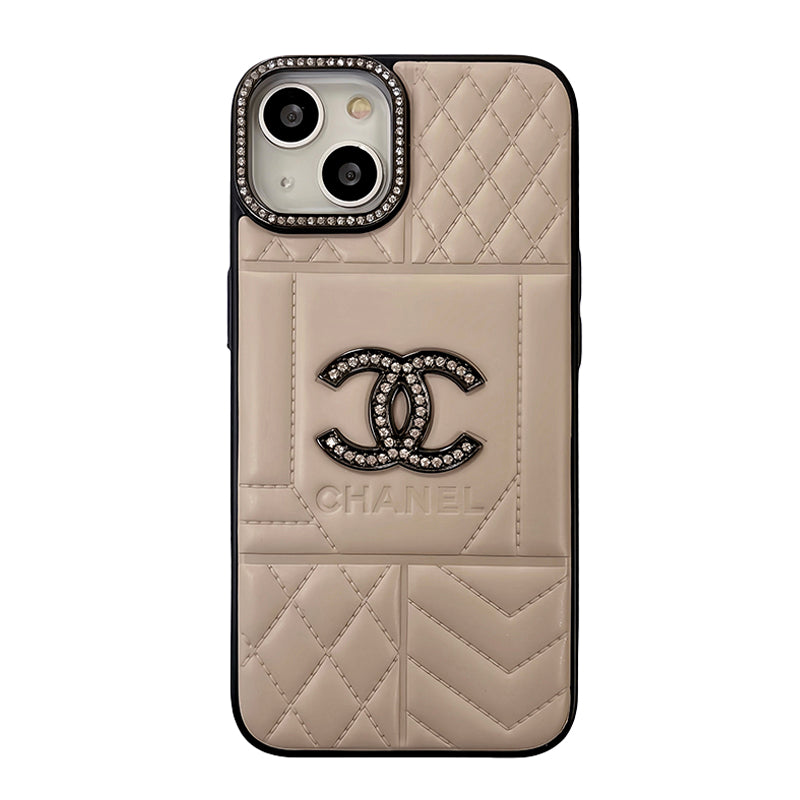CC Rhombus Leather iPhone Case mysite